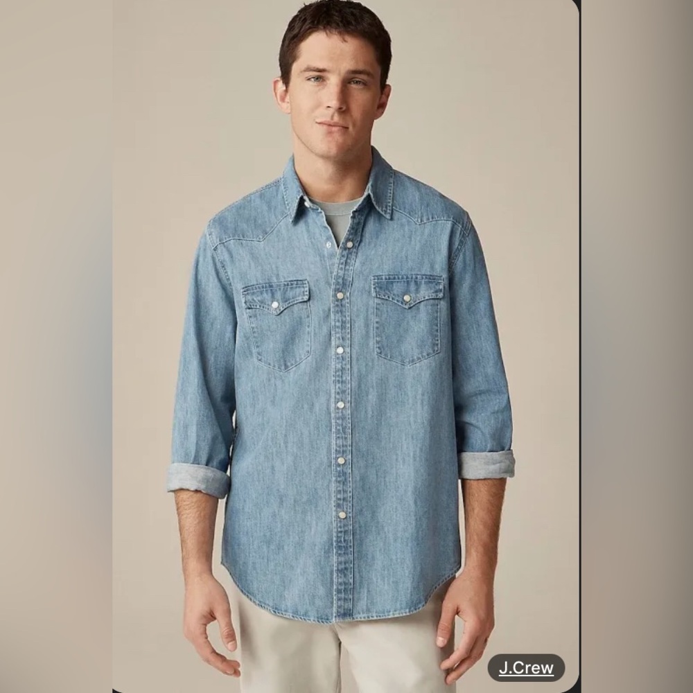 J. Crew Heavyweight Western Denim Shirt